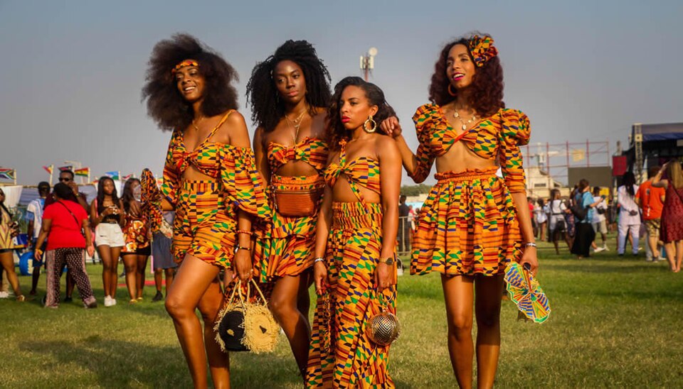Afrochella Santa In Kente